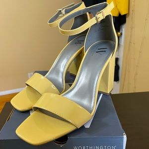 Worthington Becklyn Soft Yellow Heel Sandle
